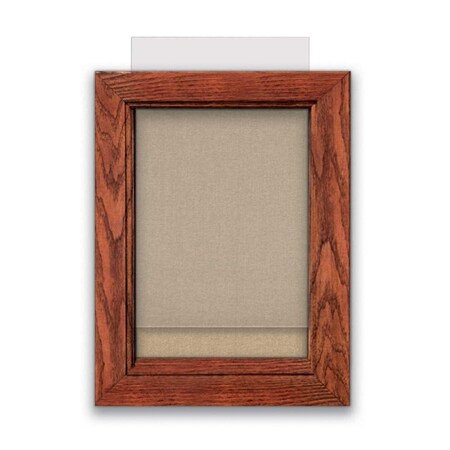 United Visual Products Indoor Enclosed Combo Board, 72"x36", Black Frame/White Porcelain & Cork UVCB7236B-WHTPORC-CORK